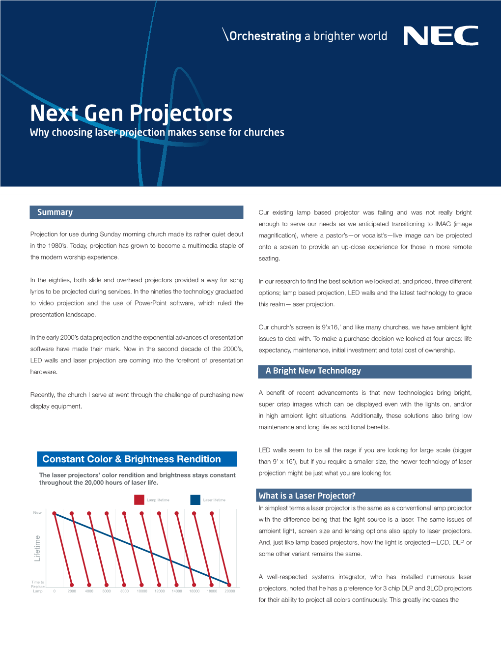 Next Gen Projectors Why Choosing Laser Projection Makes Sense for Churches