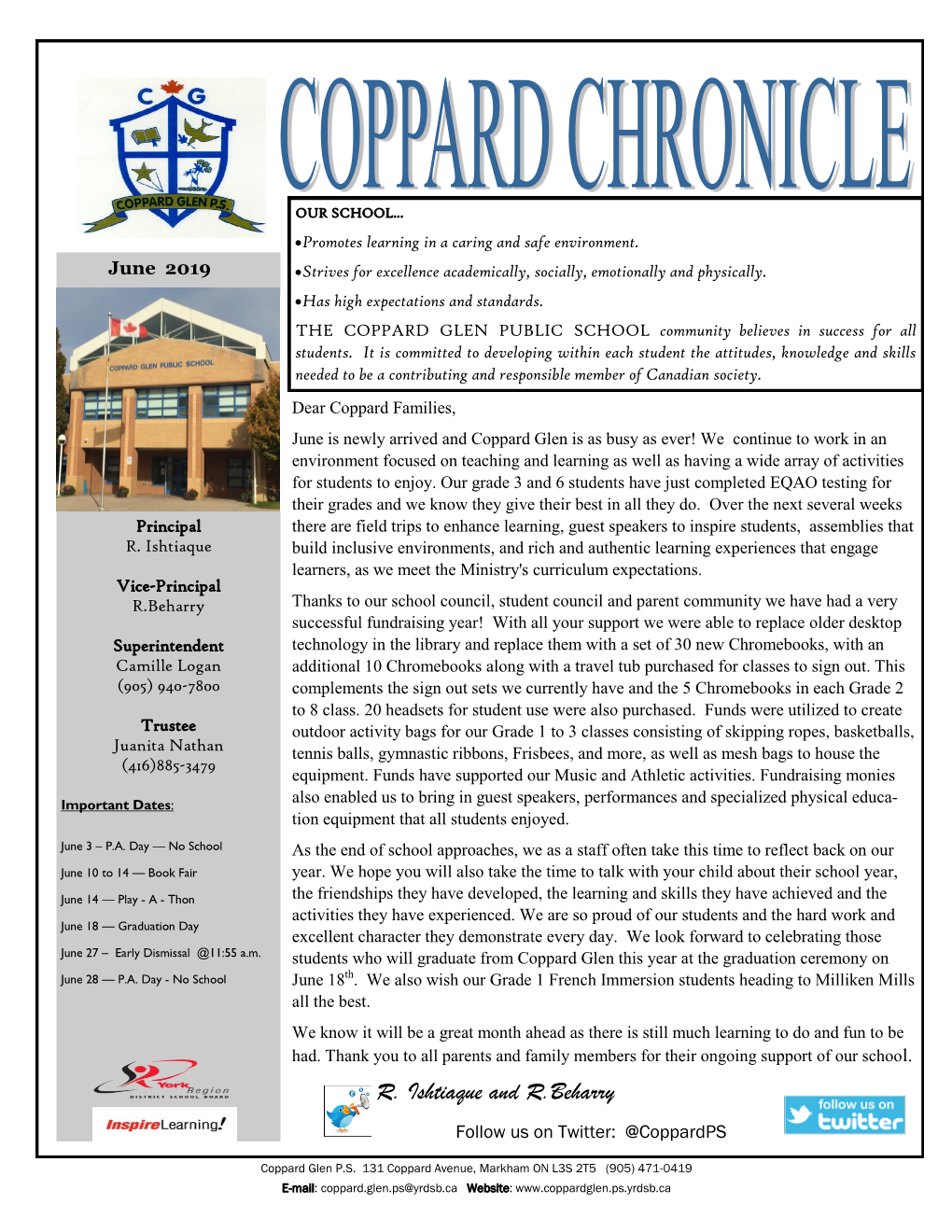 June 2019 Newsletter