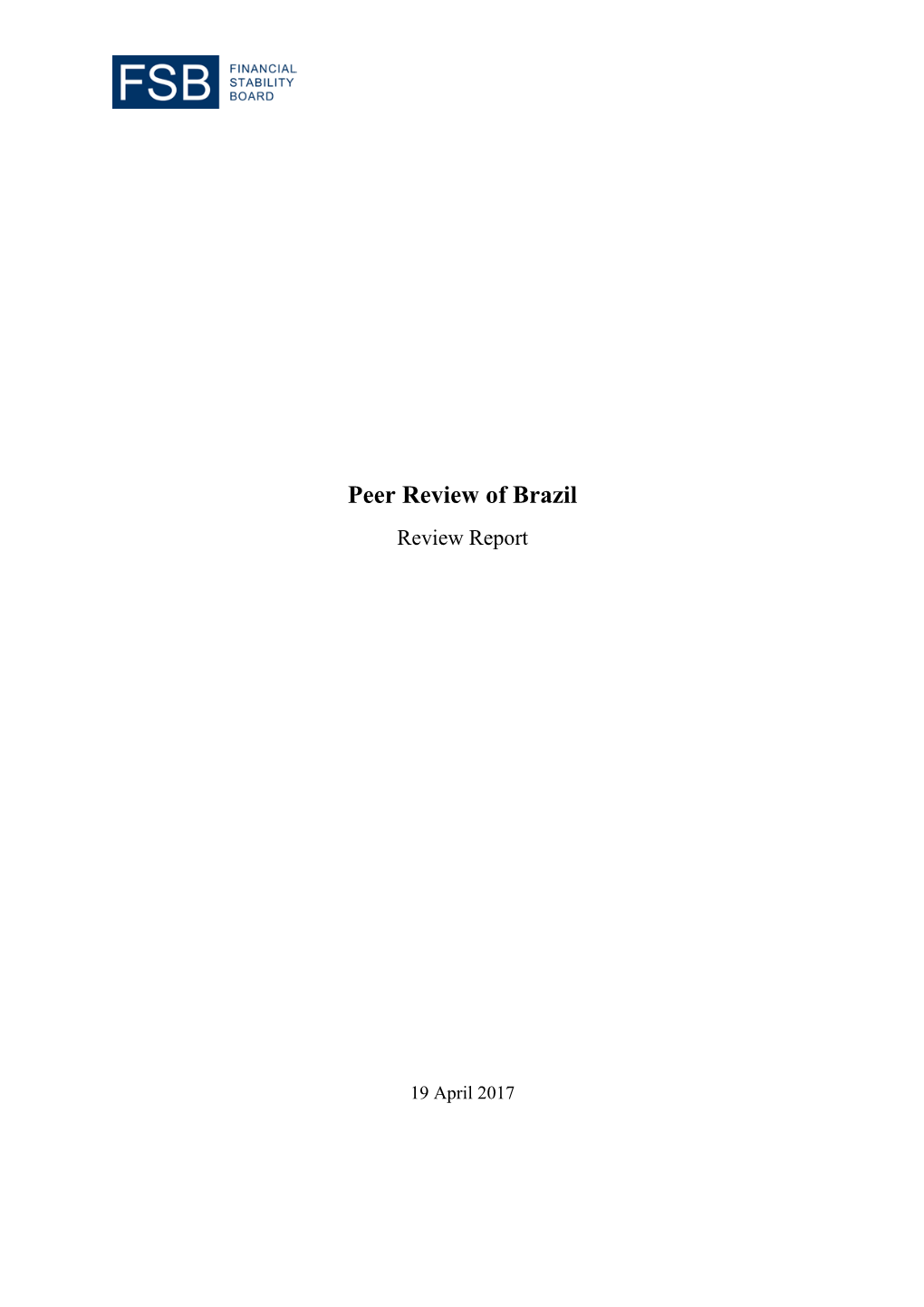 Brazil Peer Review Report