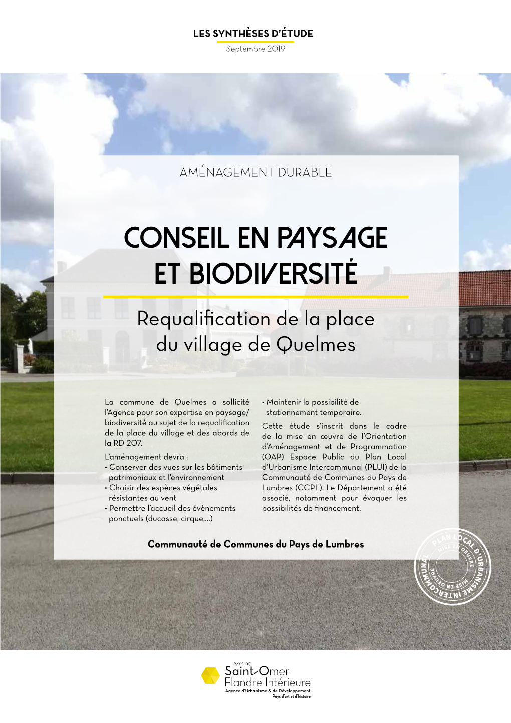 Conseil En Paysage Et Biodiversité Requalification De La Place Du Village De Quelmes