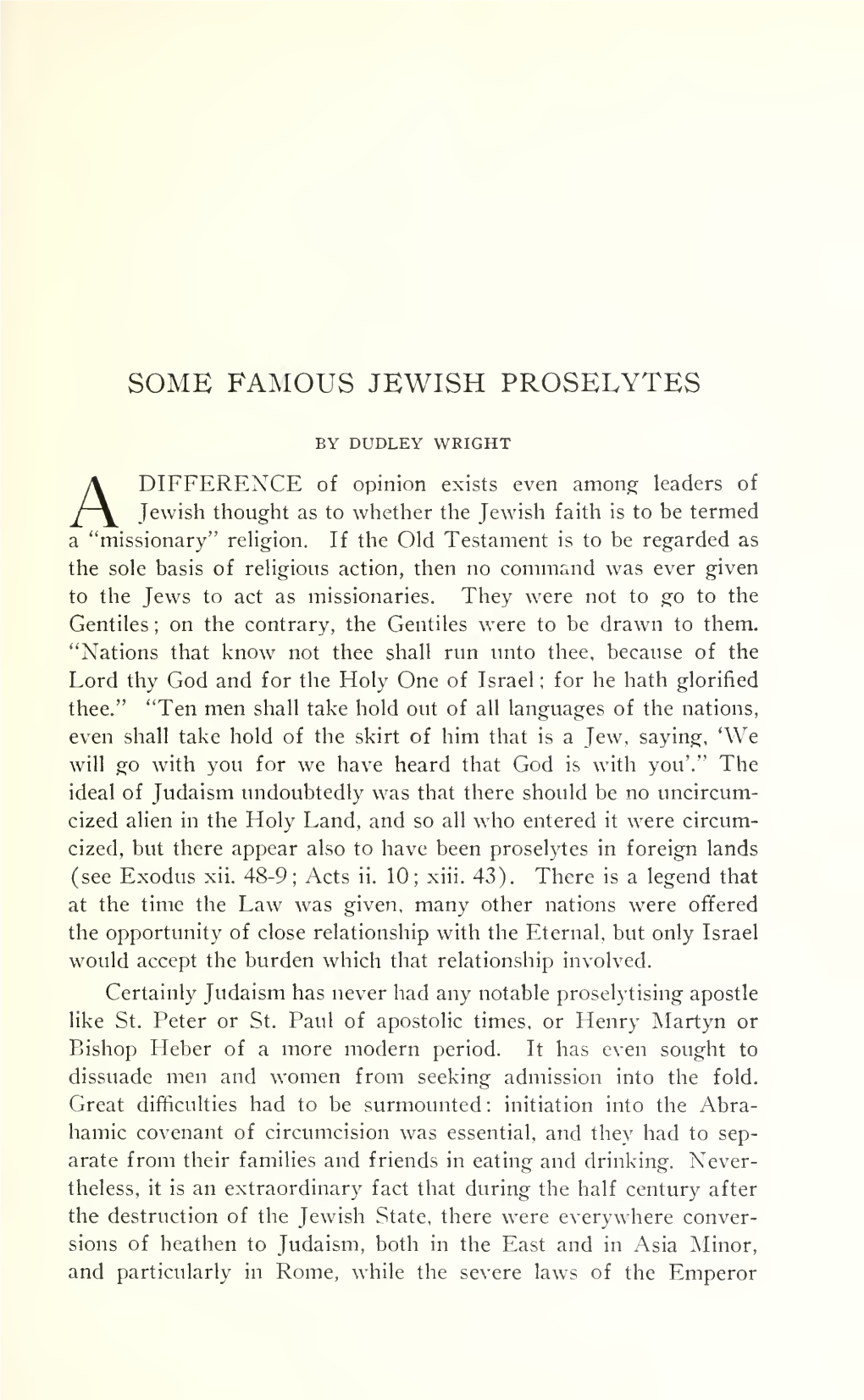 Some Famous Jewish Proselytes
