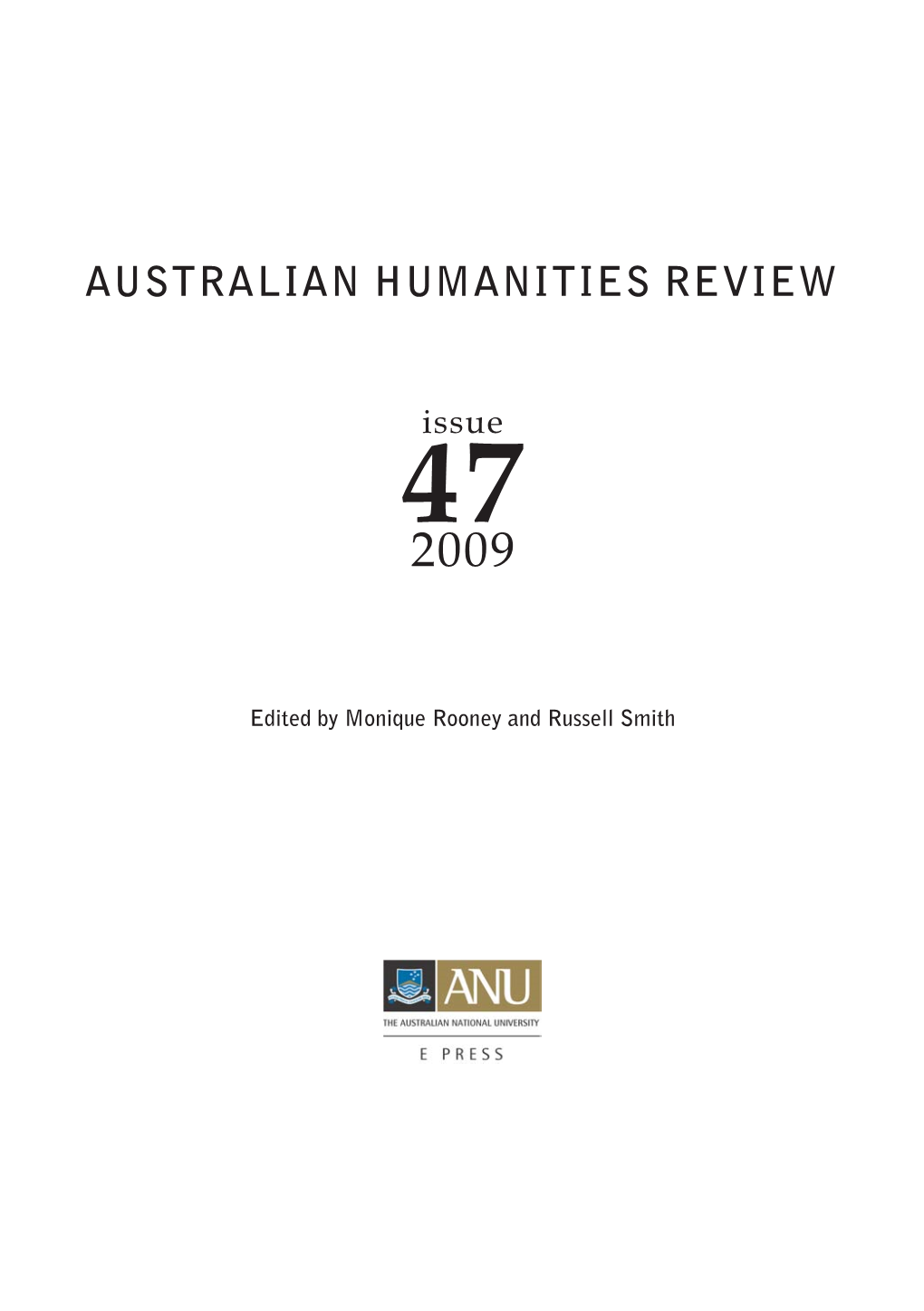 Australian Humanities Review