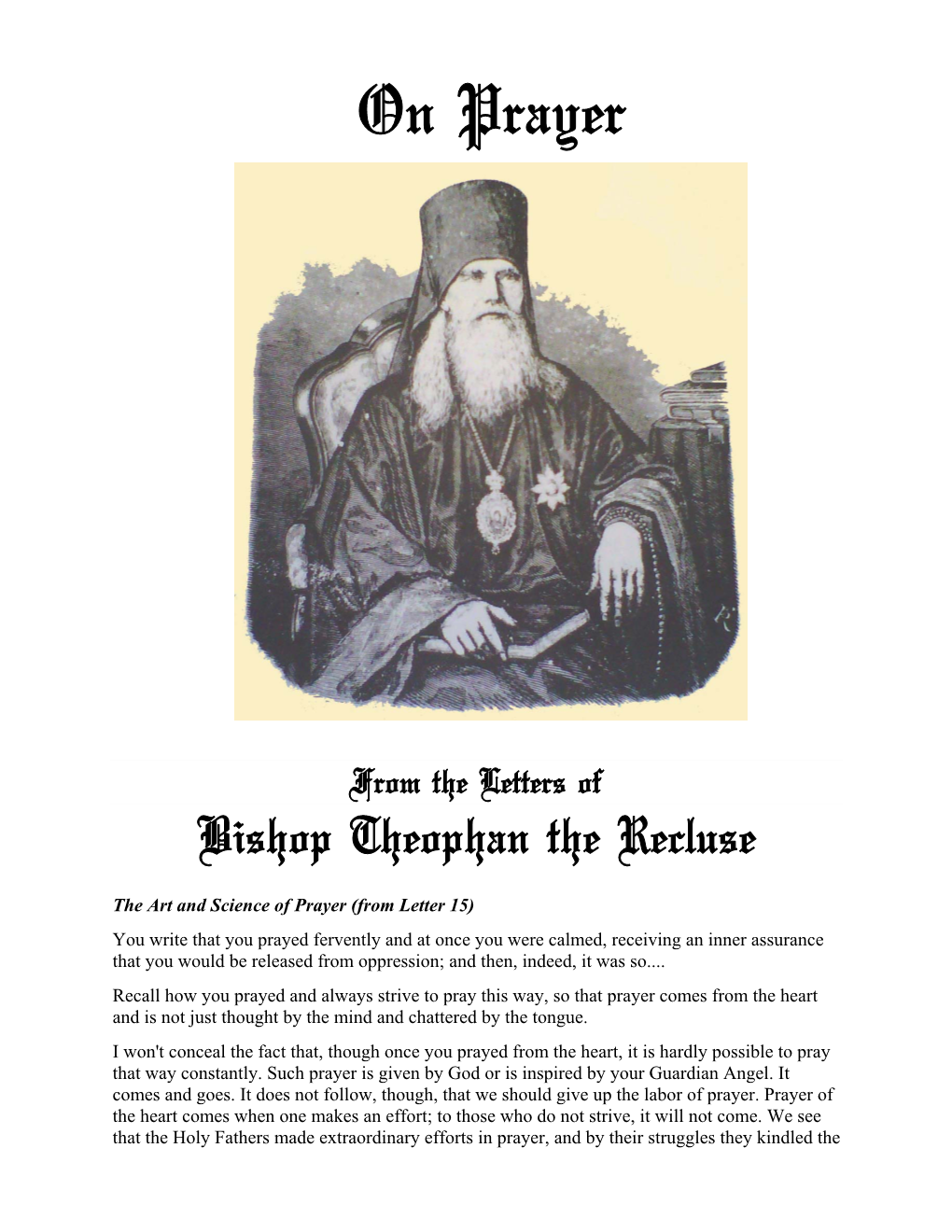 Theophan-The-Recluse-On-Prayer.Pdf