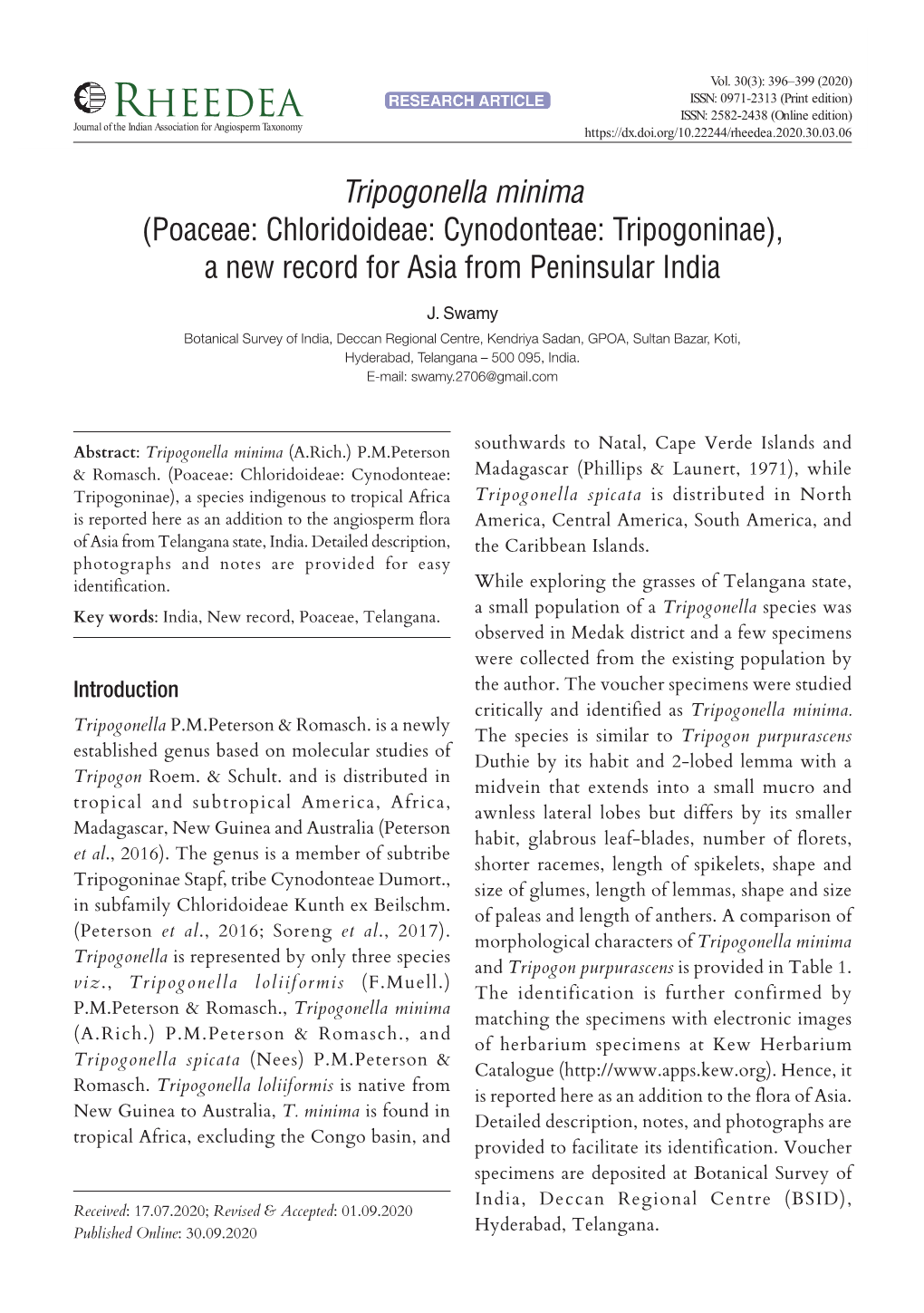 Tripogonella Final.Pmd