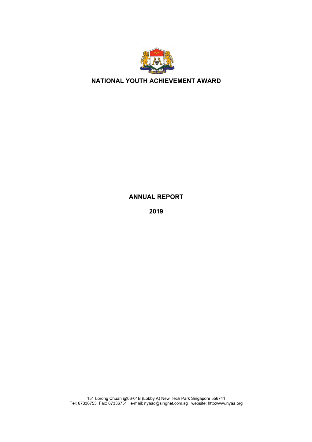 National Youth Achievement Award Association Annual Report for Year Ended 31 December 2019