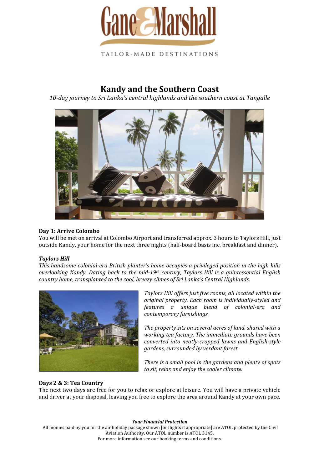 Kandy and the Southern Coast 10-Day Journey to Sri Lanka’S Central Highlands and the Southern Coast at Tangalle