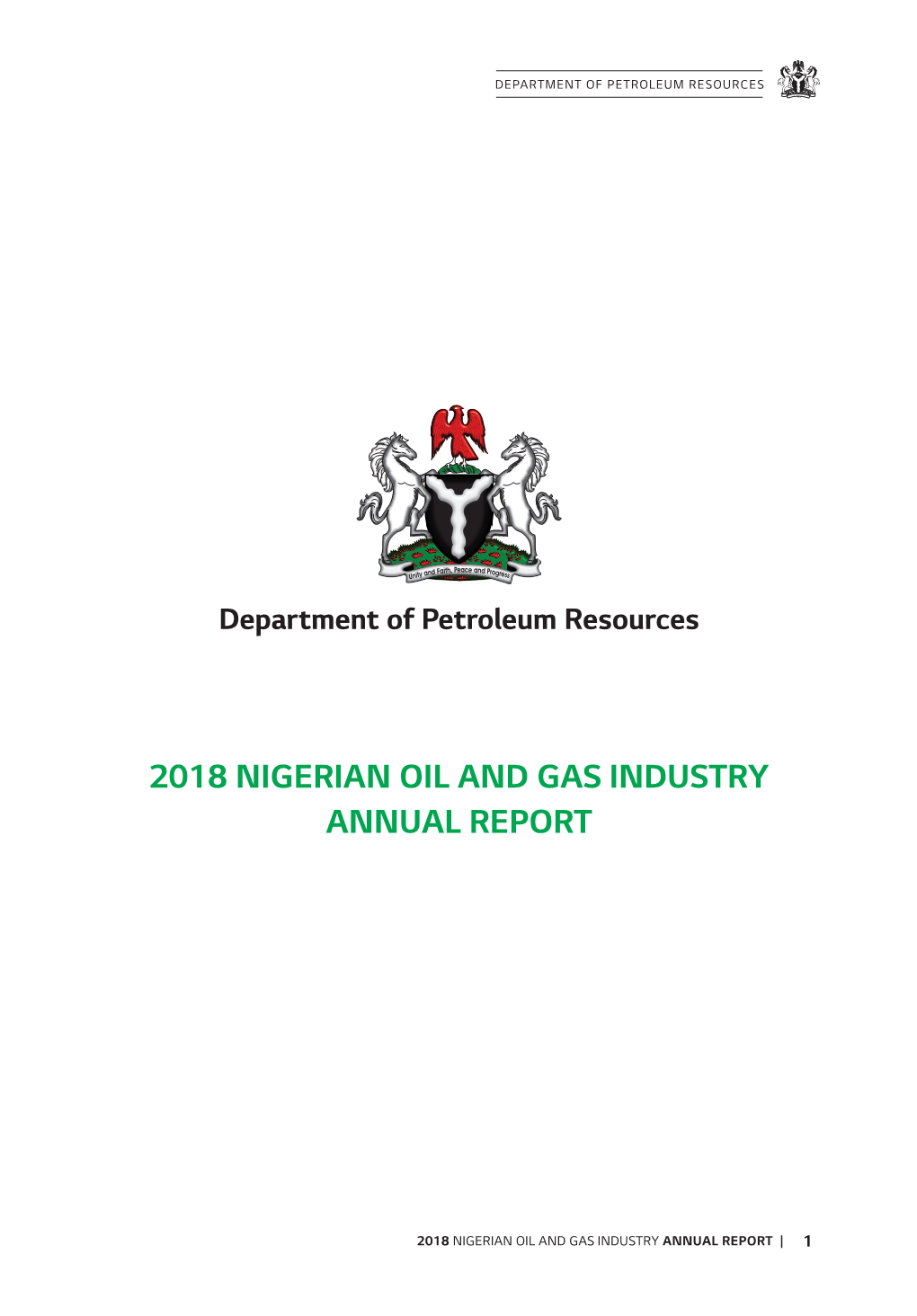 2018 Nigerian Oil and Gas Industry Annual Report