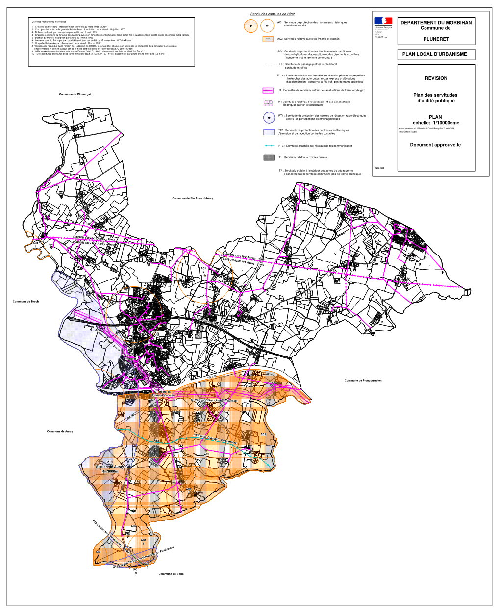 Plan Des Servitudes PLUNERET Juin 2018