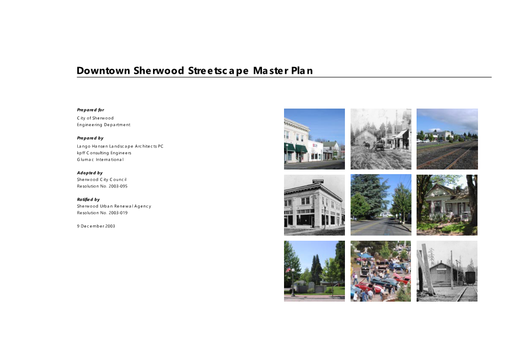 Downtown Streetscapes Master Plan