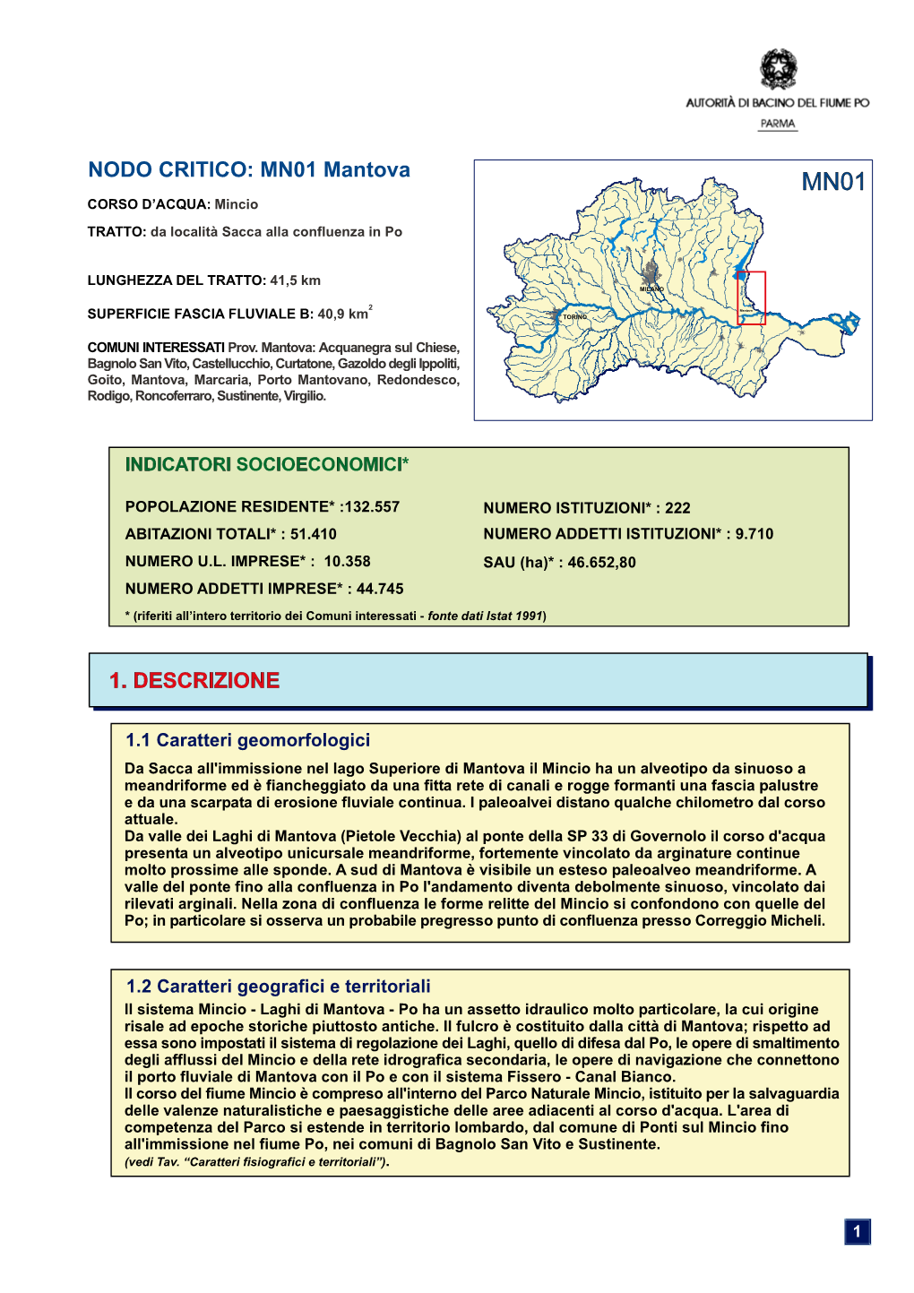 NODO CRITICO: MN01 Mantova