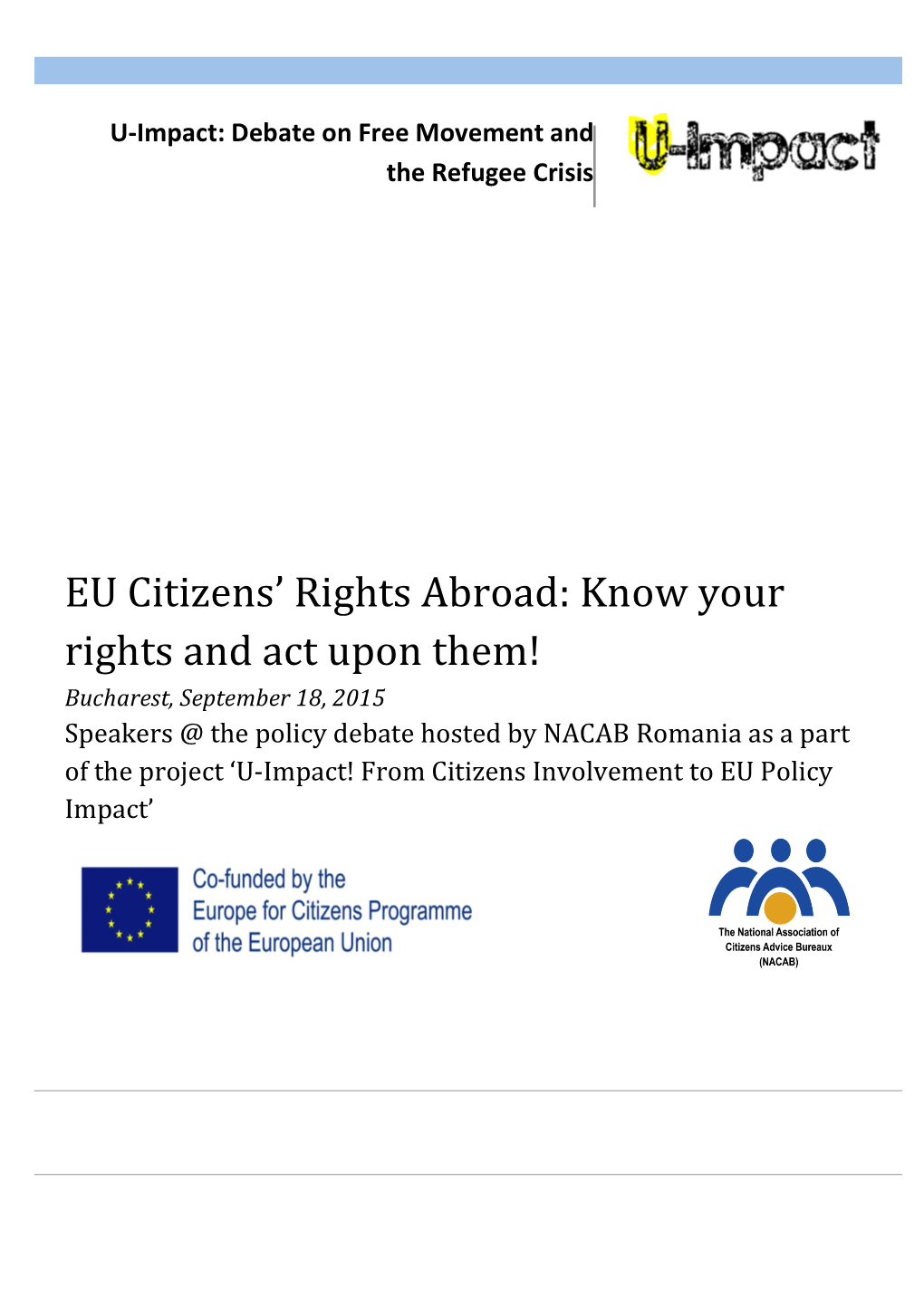 EU Citizens' Rights Abroad