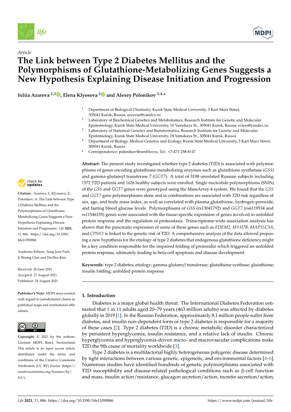 The Link Between Type 2 Diabetes Mellitus and the Polymorphisms Of