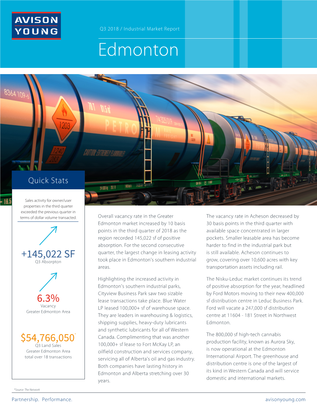 Edmonton Industrial Market Report (Q3 2018)
