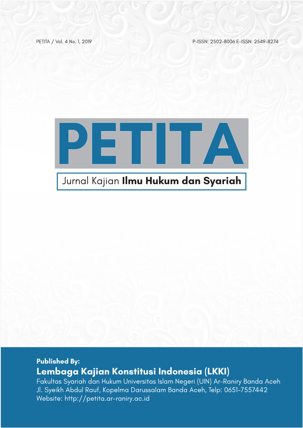 Jurnal Kajian Ilmu Hukum Dan Syariah