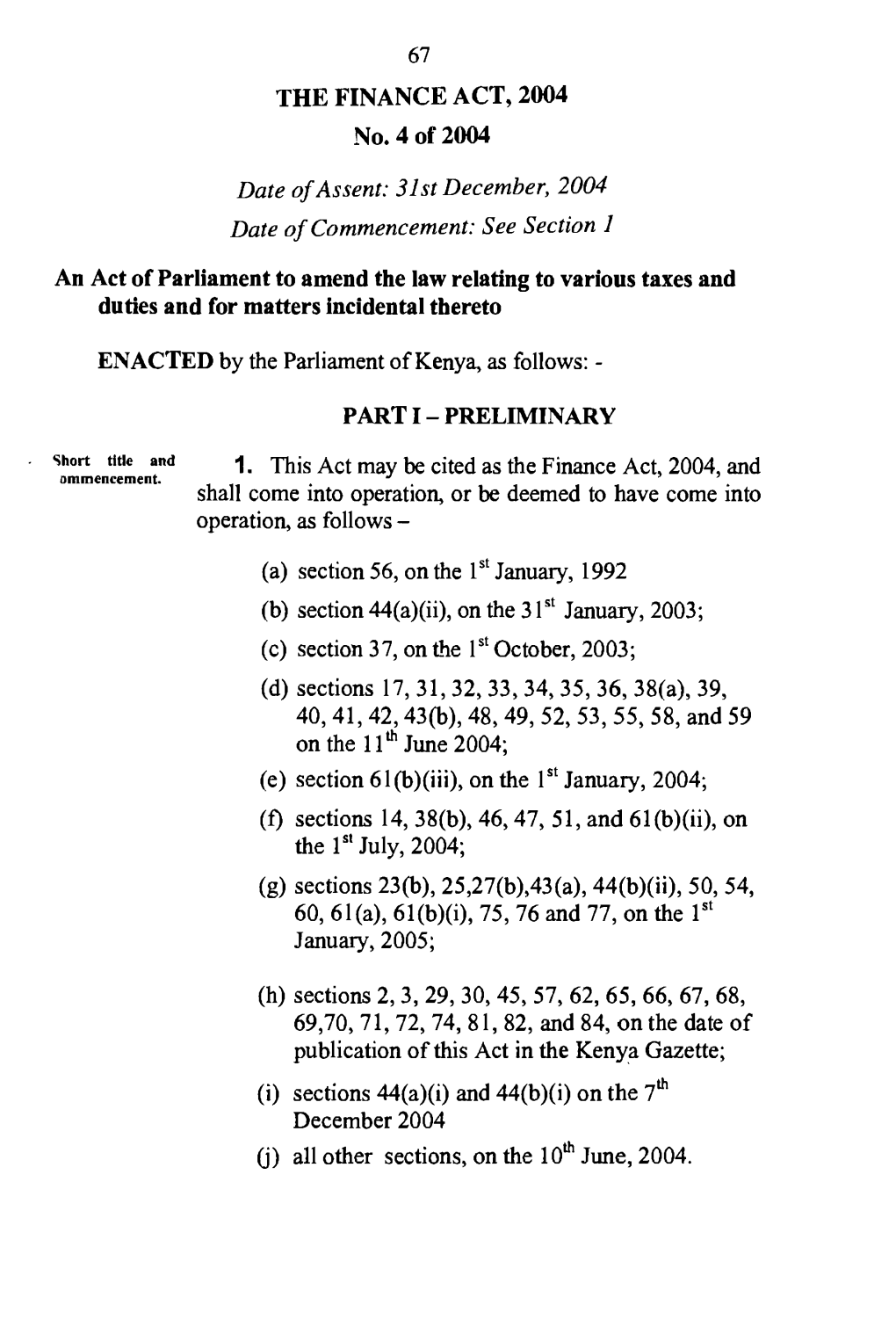 Act No. 4 of 2004