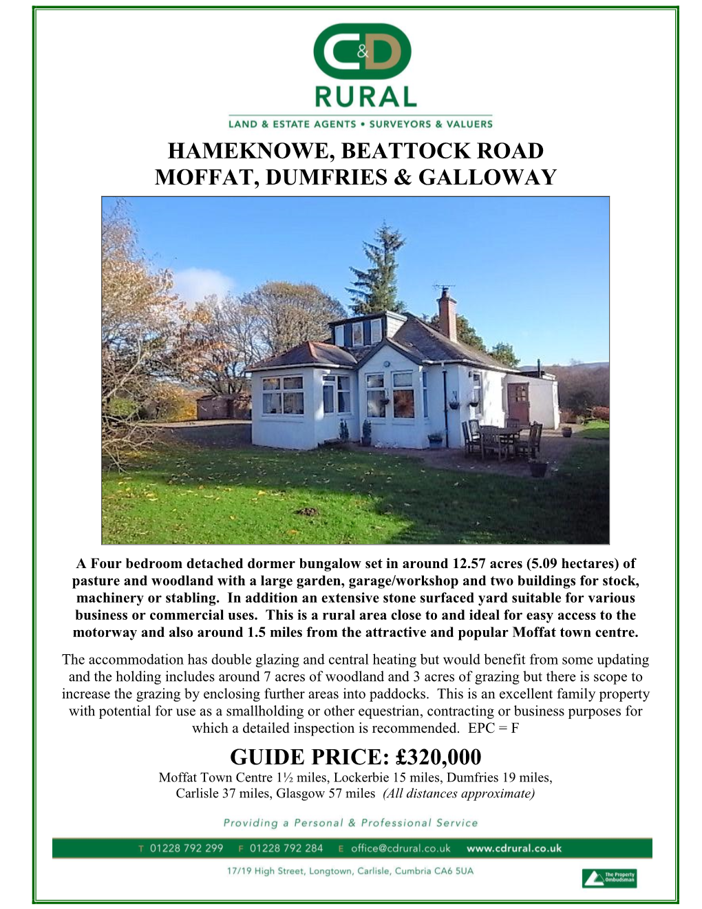 Hameknowe, Beattock Road Moffat, Dumfries & Galloway