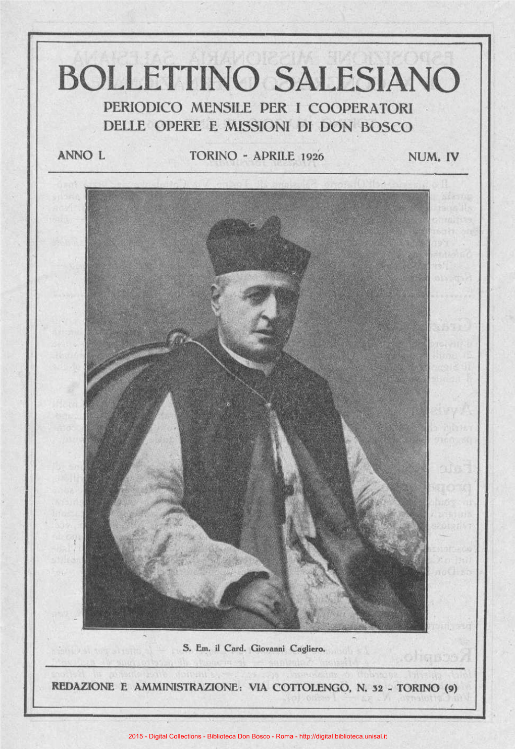 Bollettino Salesiano Periodico Mensile Per I Cooperatori Delle Opere E Missioni Di Don Bosco