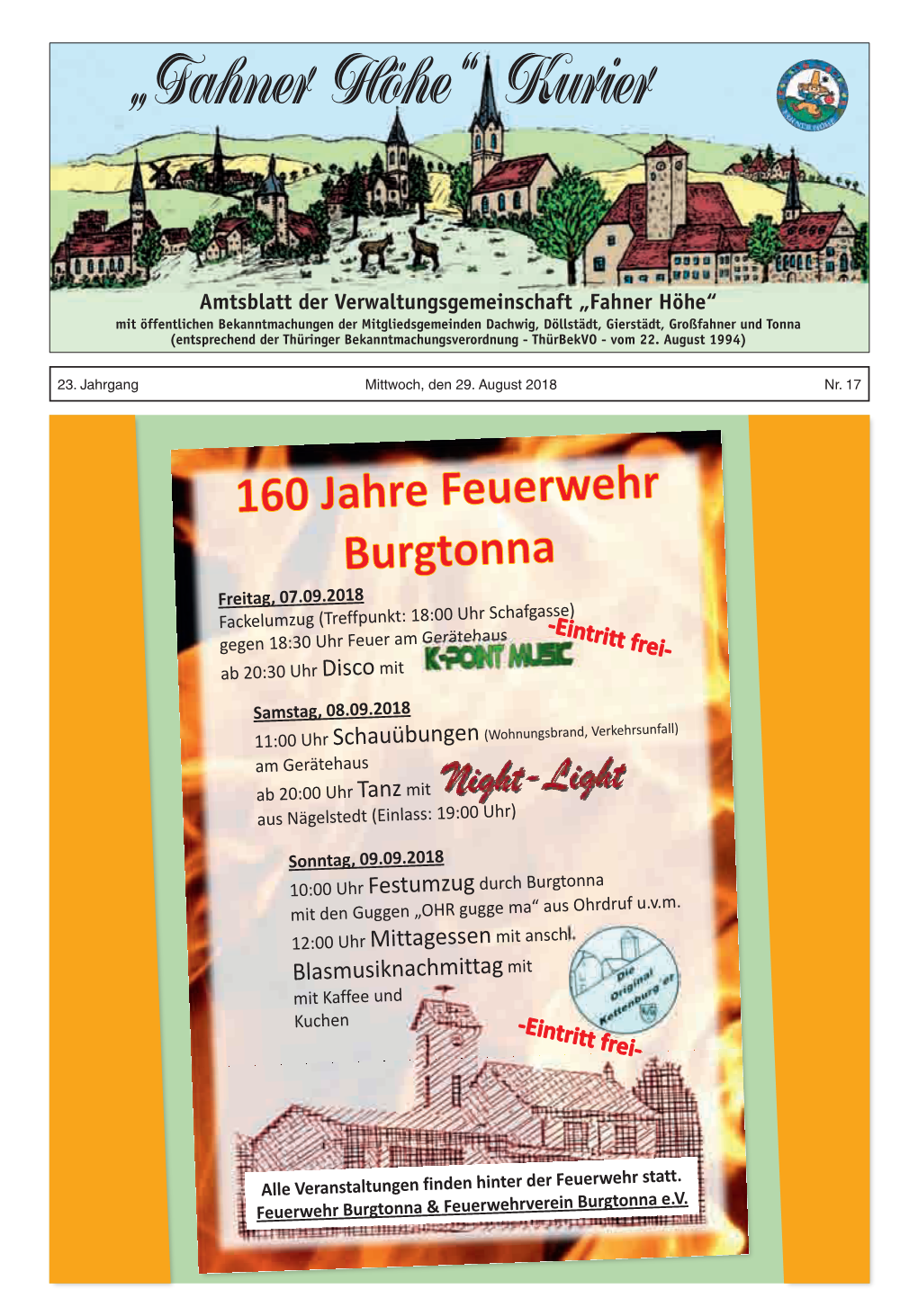 „Fahner Höhe“ Kurier