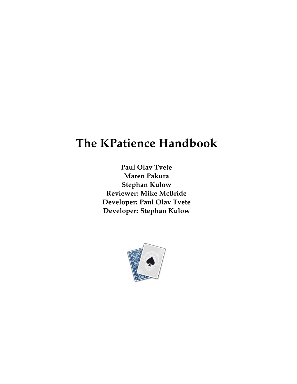 The Kpatience Handbook