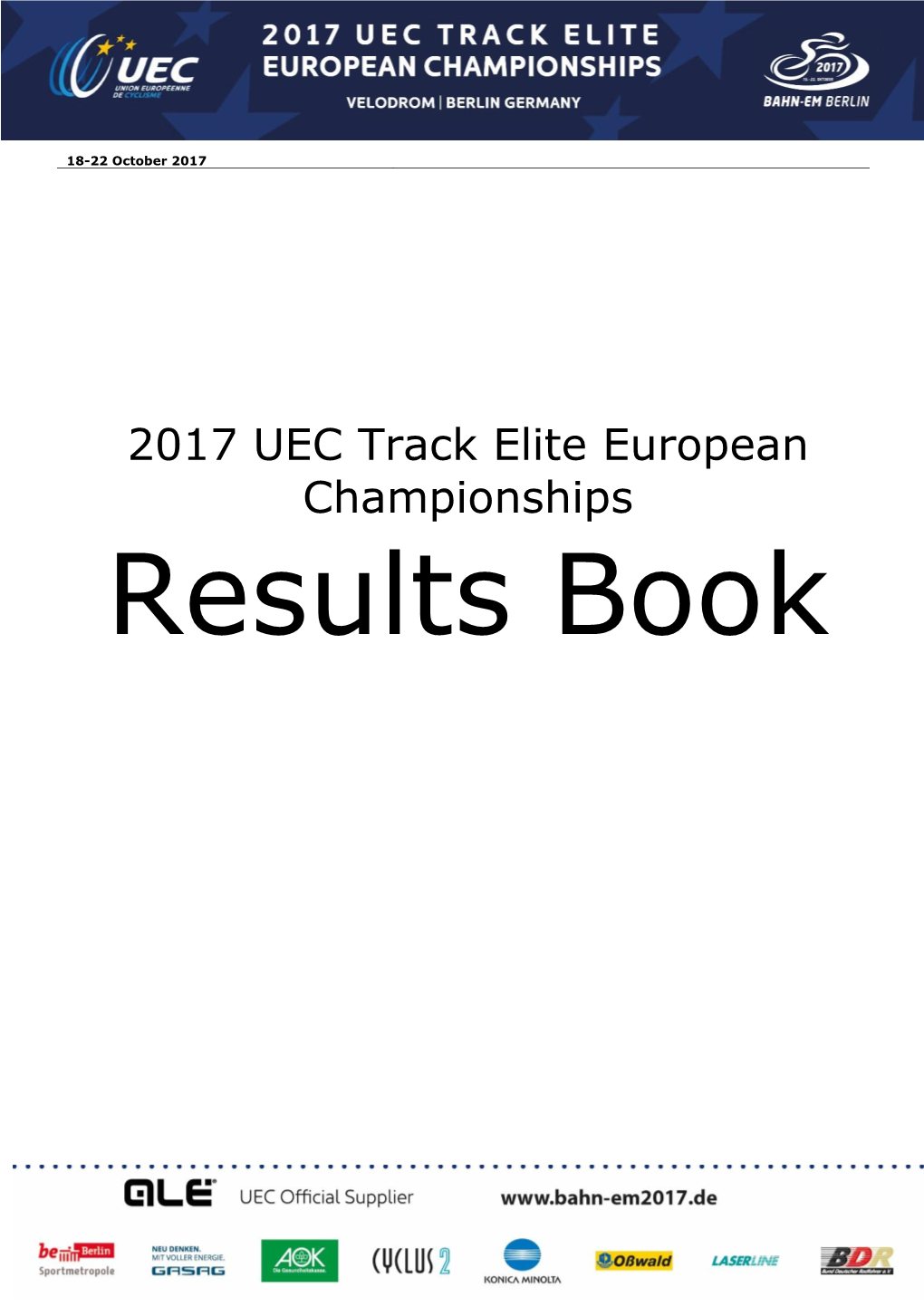 Results Book