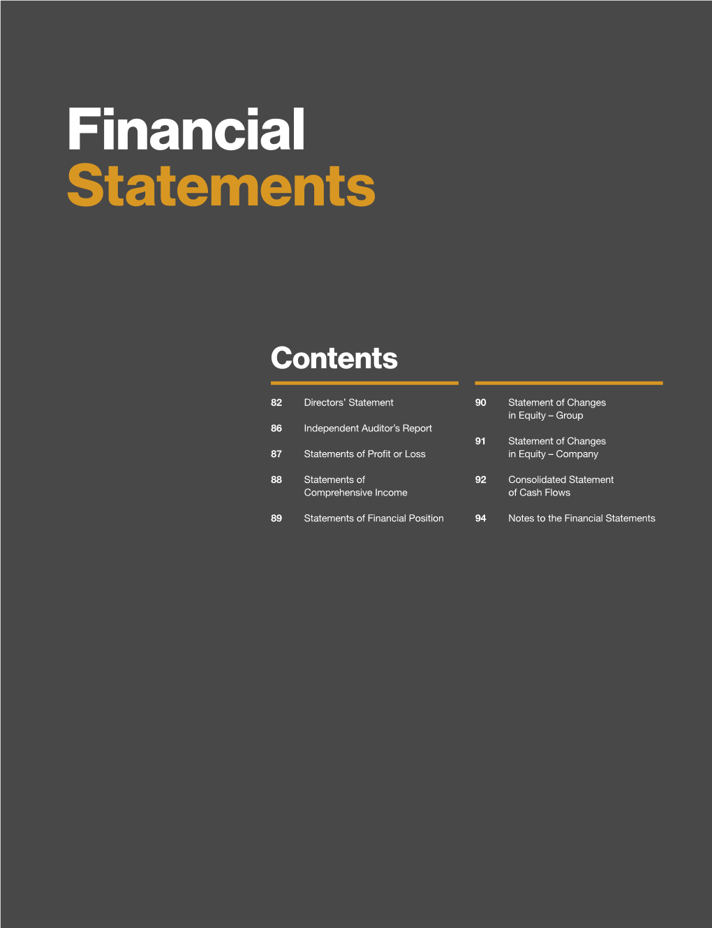 Financial Statements