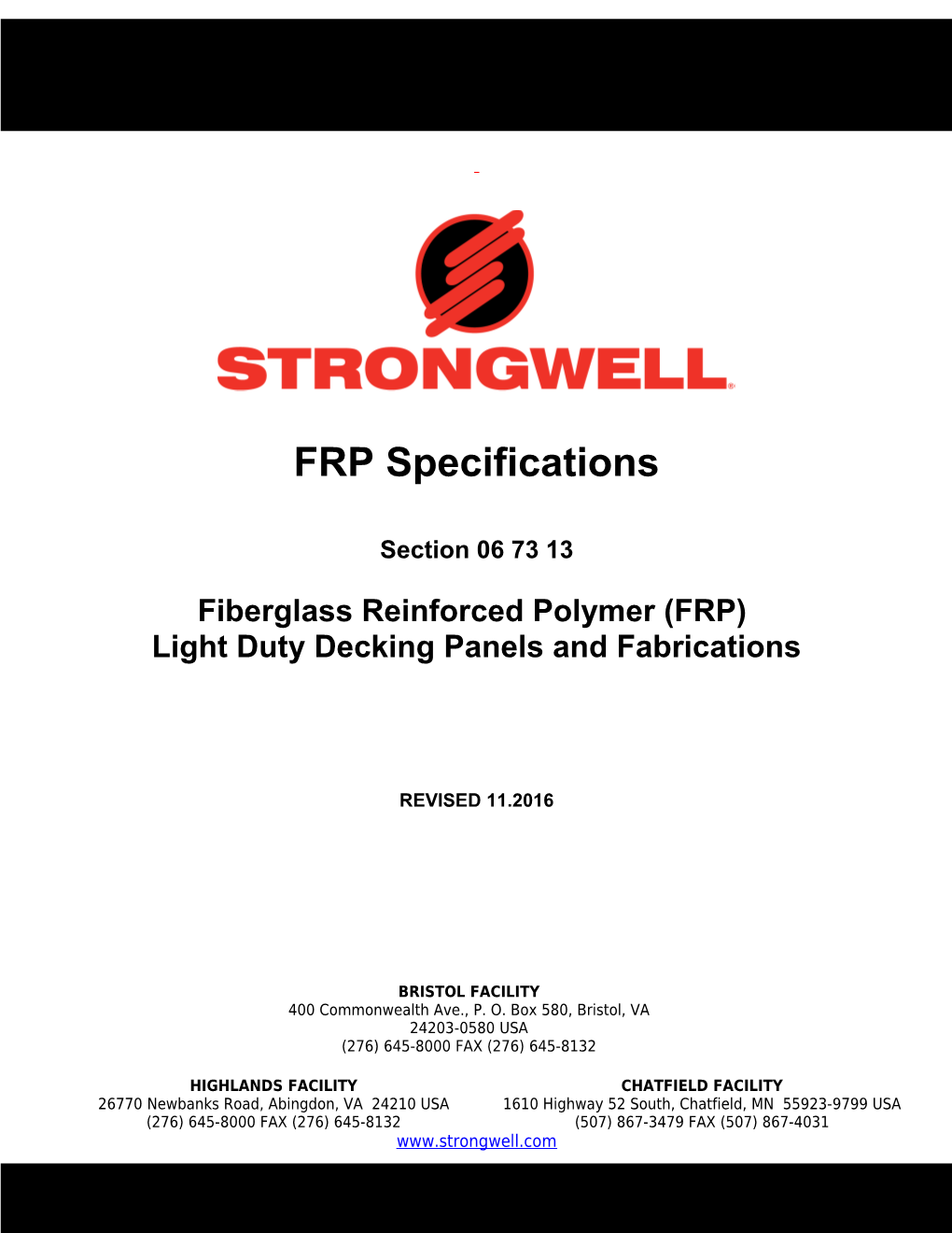 Fiberglass Reinforced Polymer (FRP)