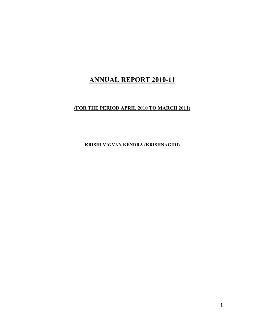 Annual Report 2010-11