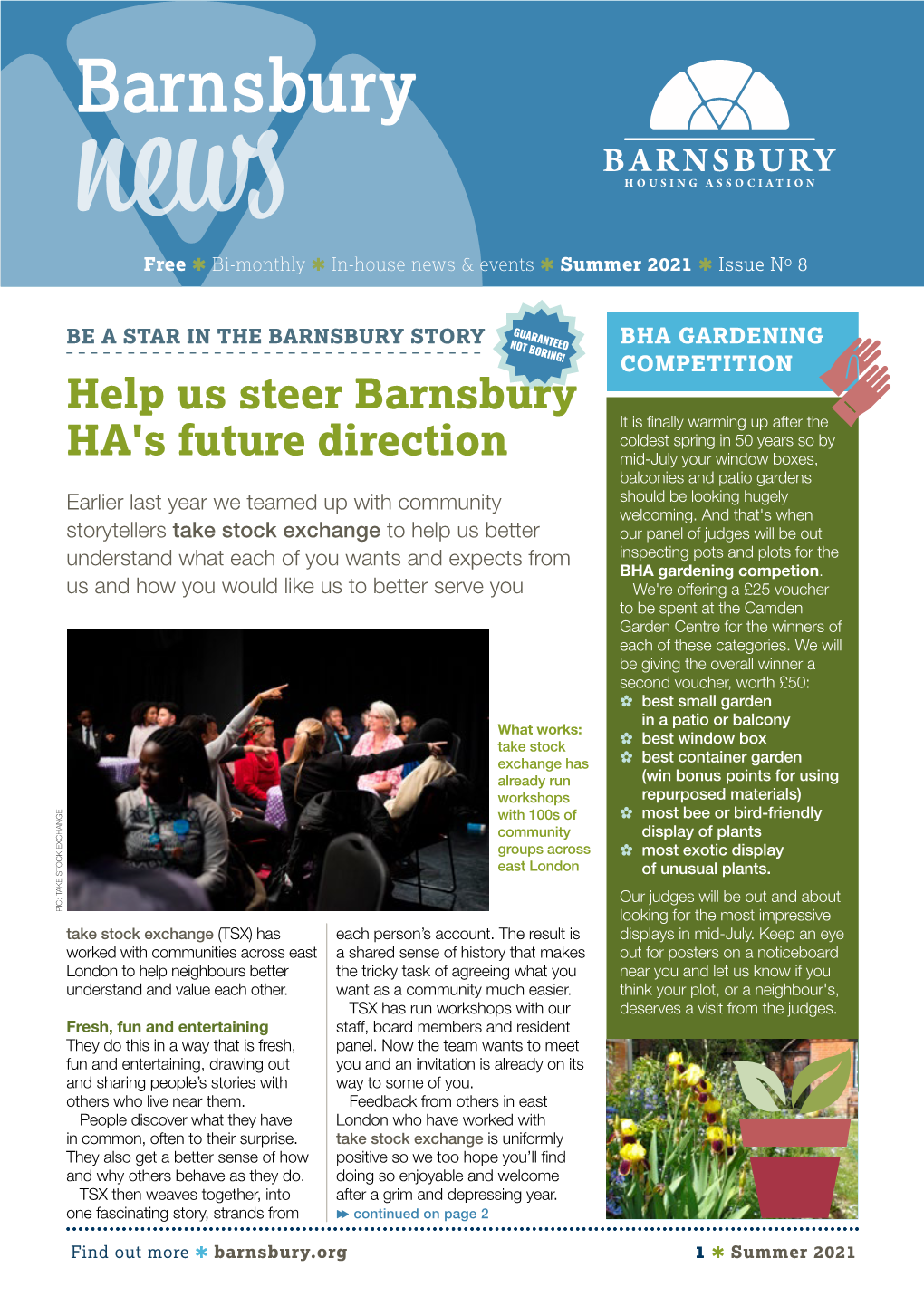 Help Us Steer Barnsbury HA's Future Direction