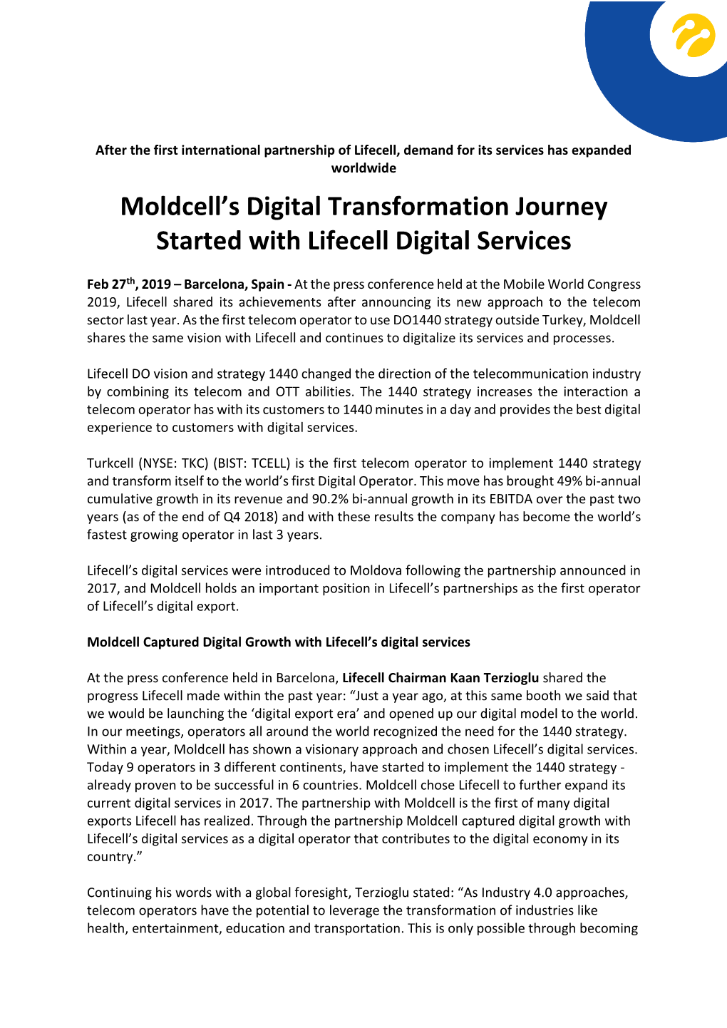 Moldcell's Digital Transformation Journey Started with Lifecell Digital