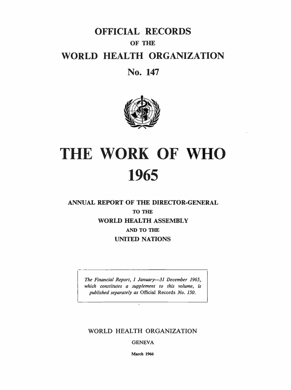 The Work of Who 1965