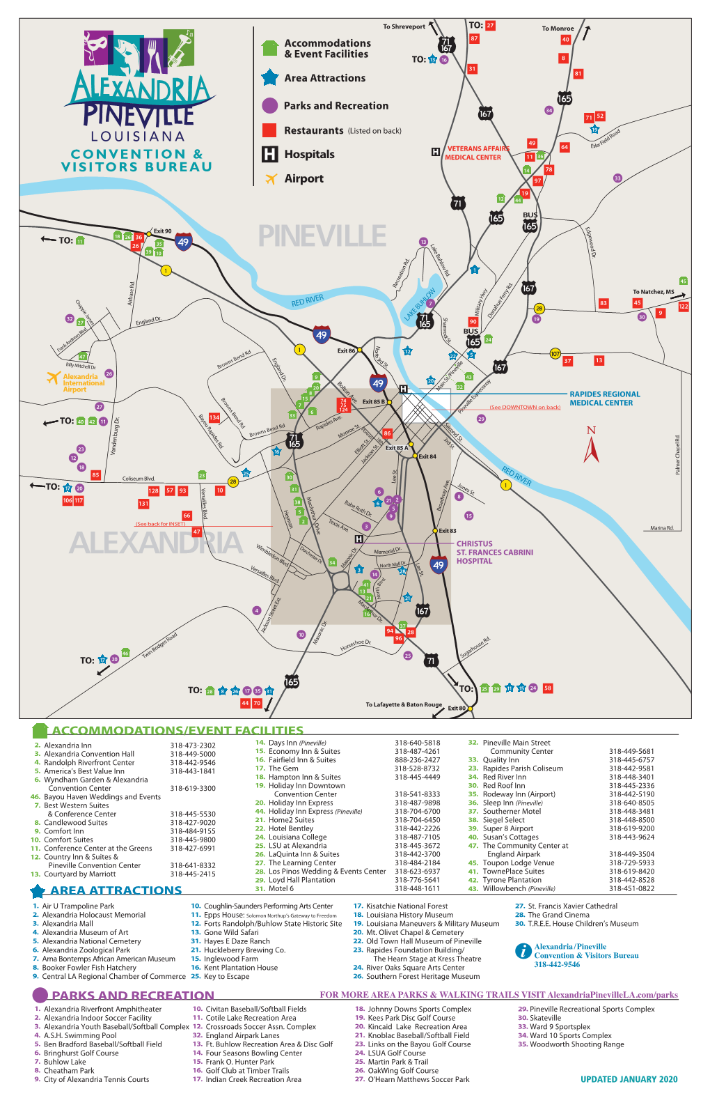 Accommodations & Event Facilities Area Attractions Parks and Recreation Restaurants