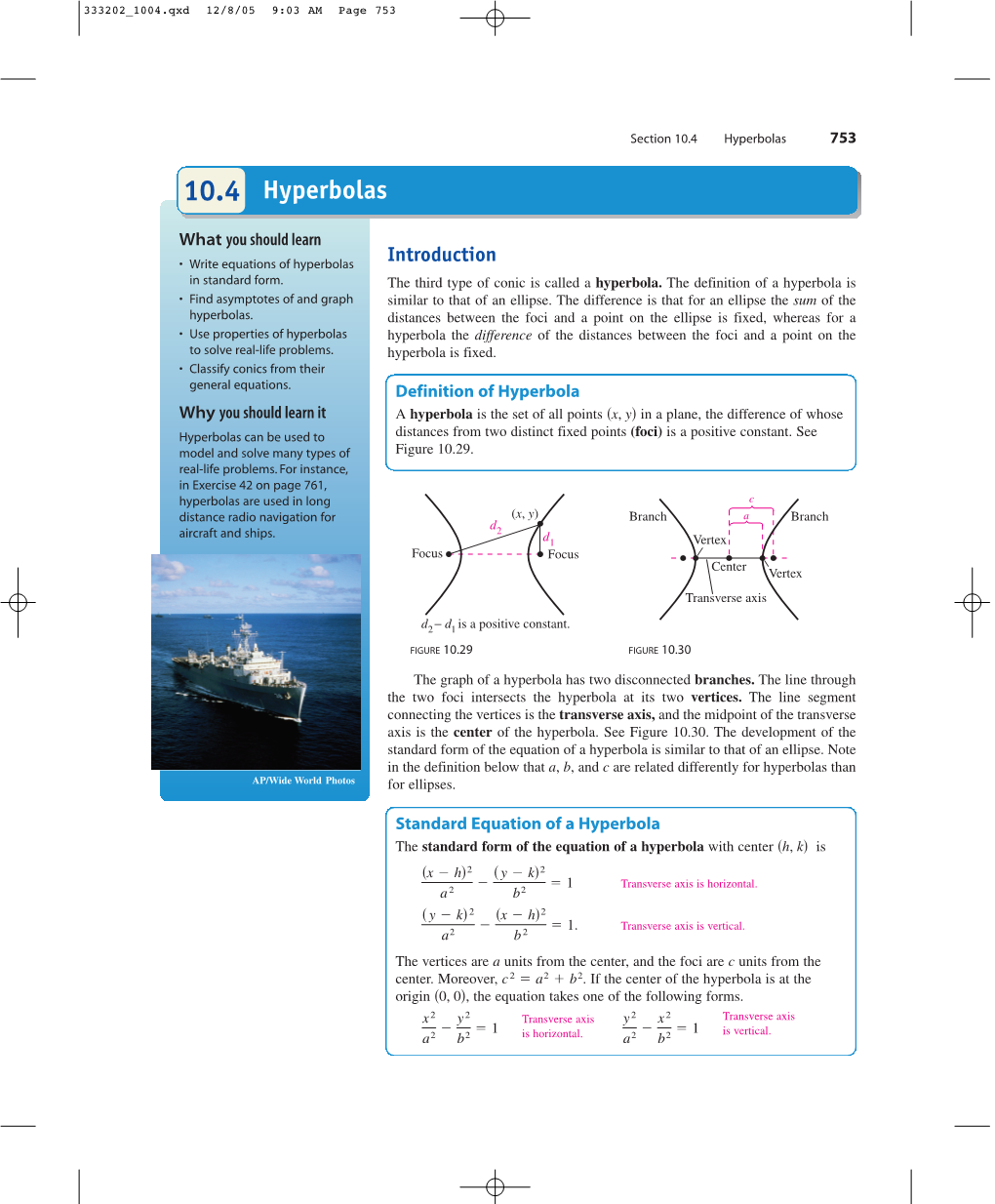 Hyperbolas 753