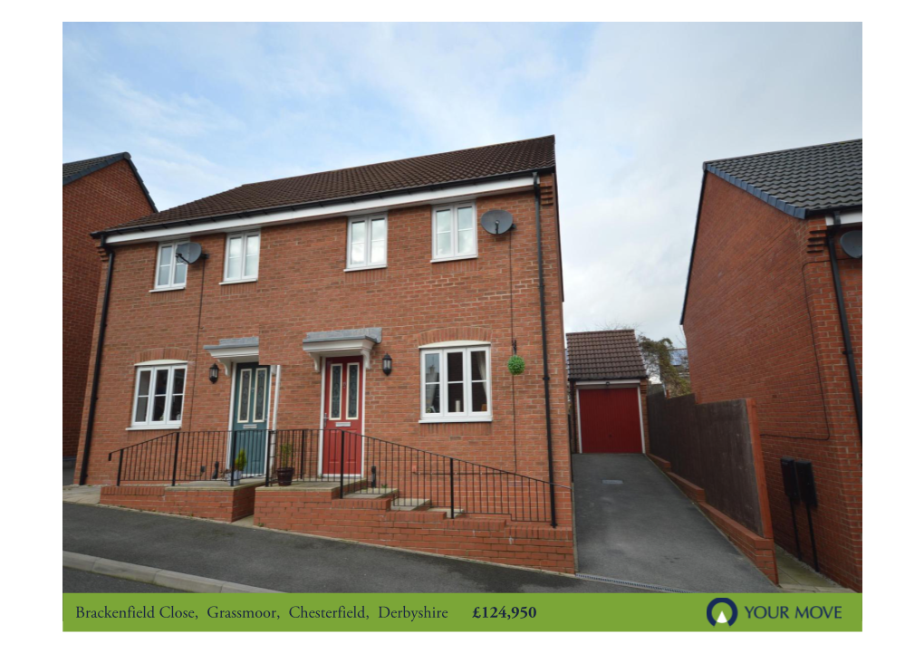 Brackenfield Close, Grassmoor, Chesterfield, Derbyshire £124,950