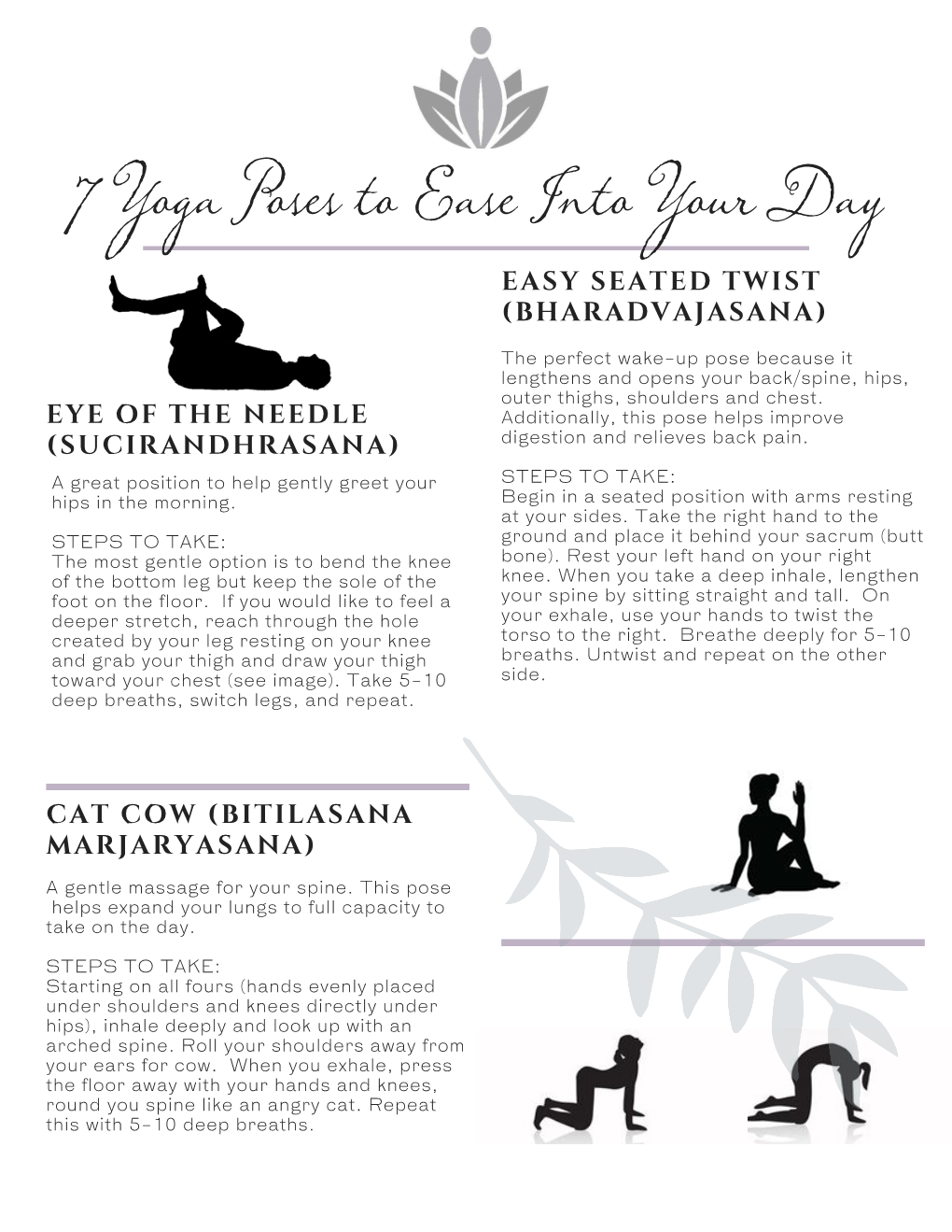 Yoga to Ease Into Your