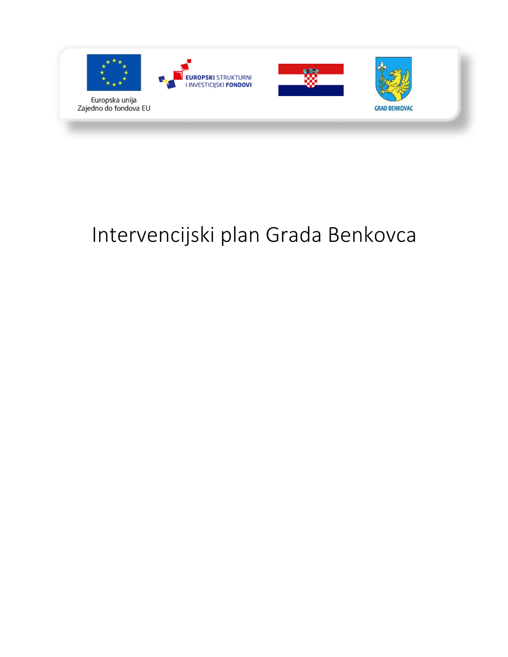 Intervencijski Plan Grada Benkovca