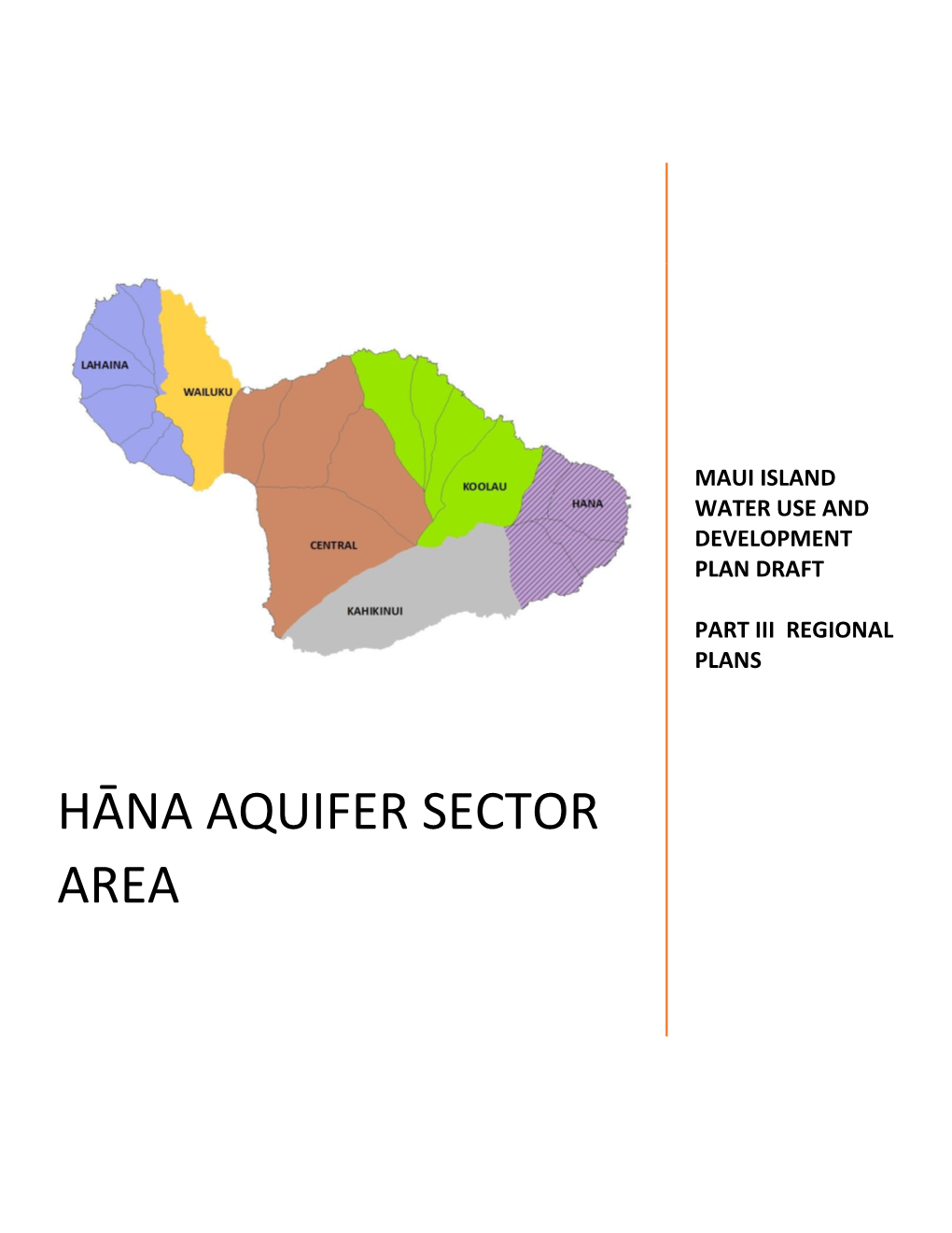 Hāna Aquifer Sector Area