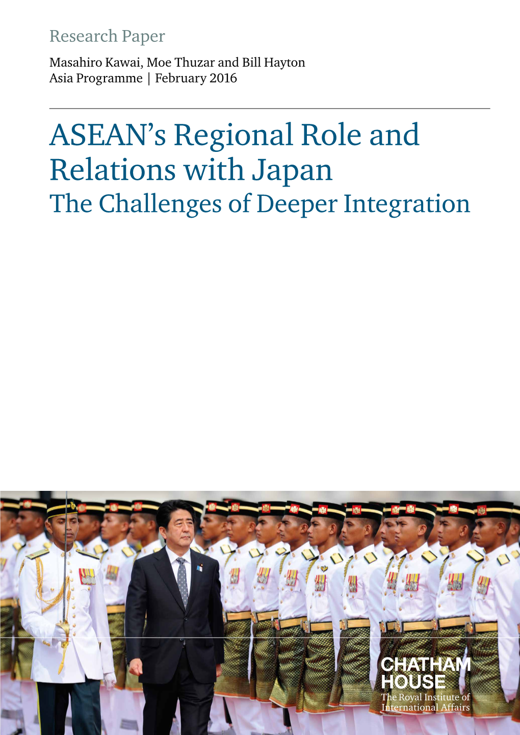 ASEAN's Regional Role and Relations with Japan