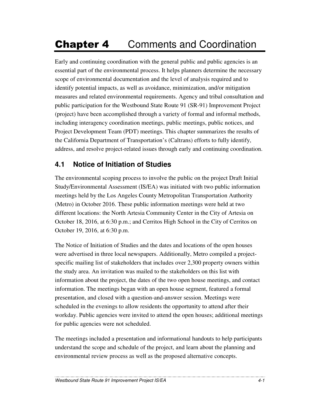 Metro Westbound State Route 91 Improvement Project