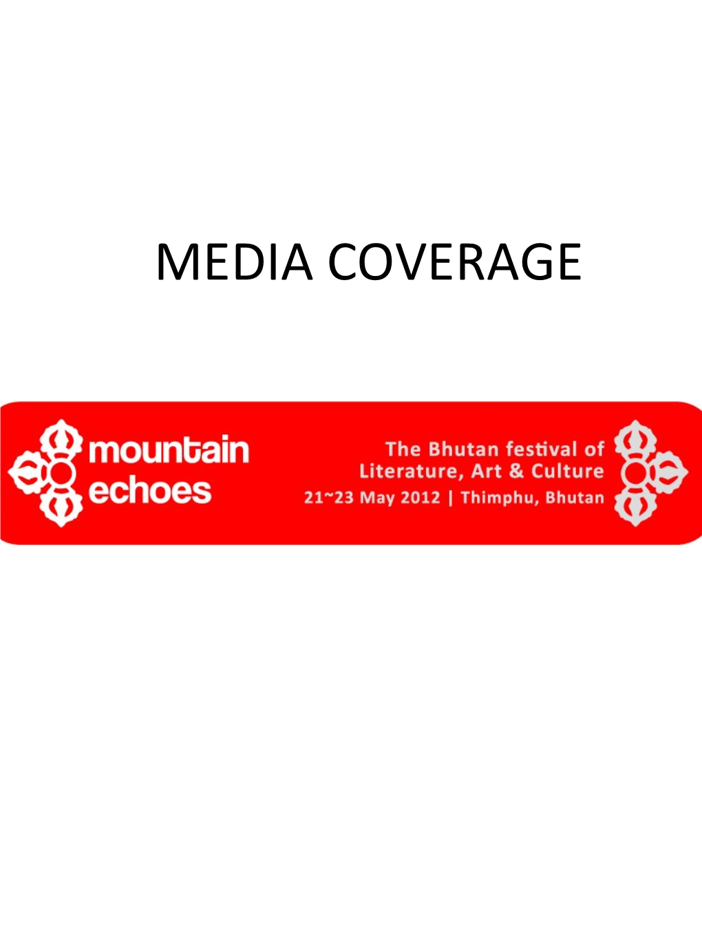 Mountain Echoes 2012 Media Coverage