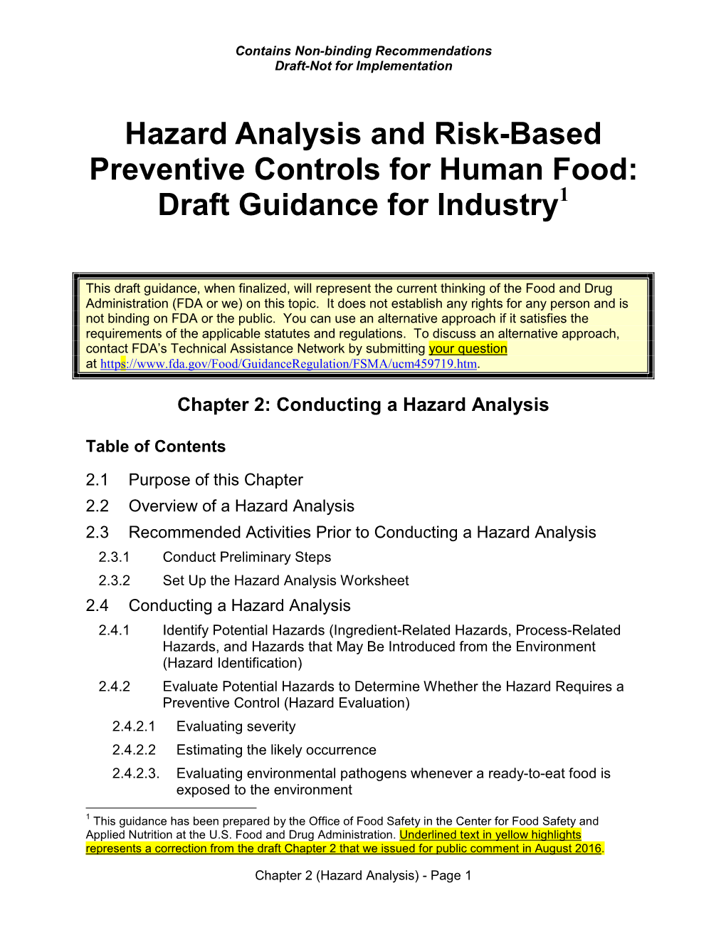 Conducting a Hazard Analysis