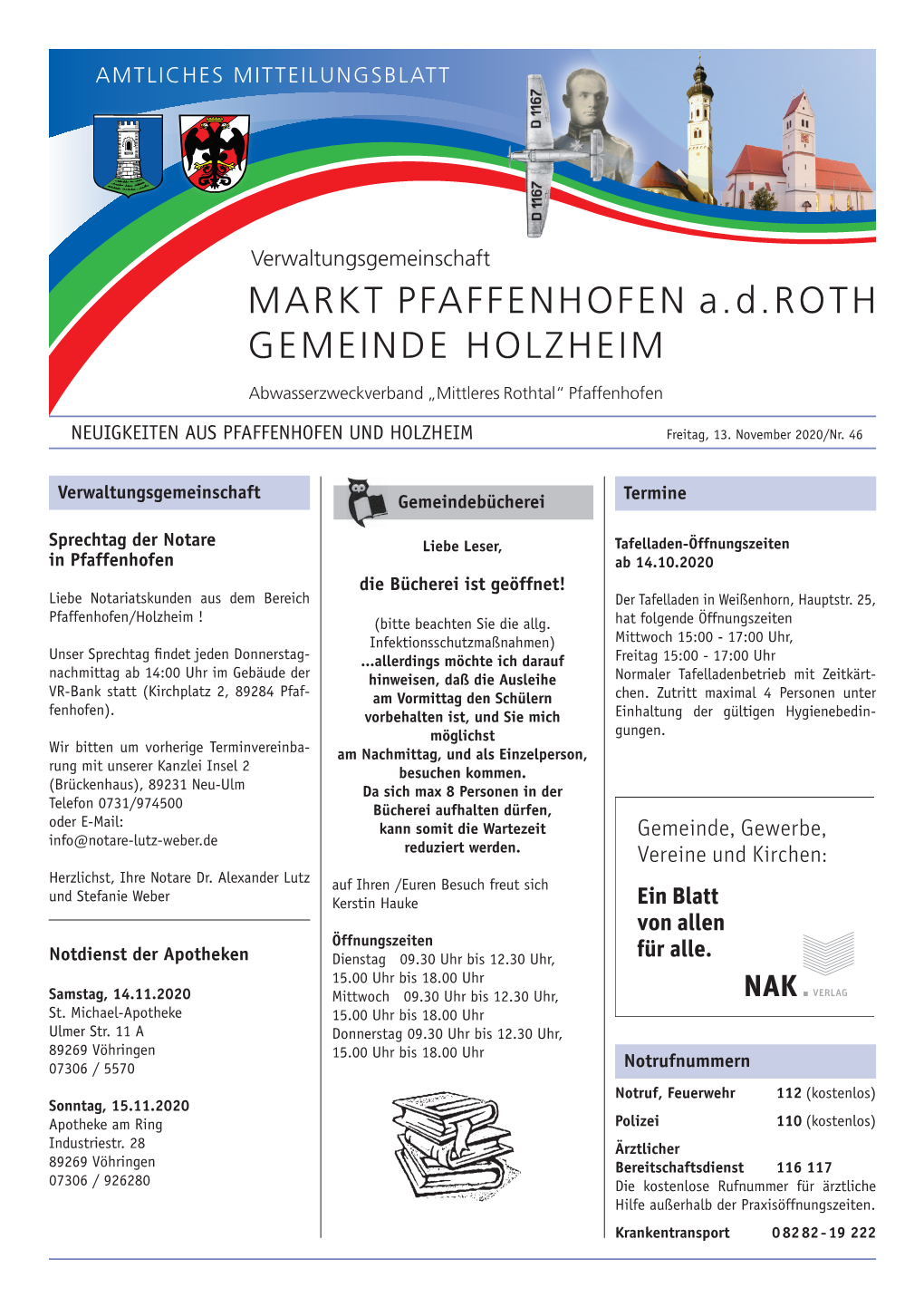 Markt Pfaffenhofen A.D.Roth Gemeinde Holzheim
