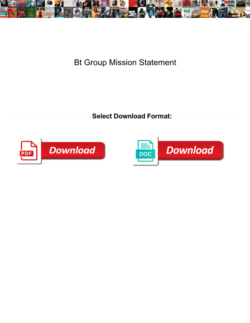 Bt Group Mission Statement