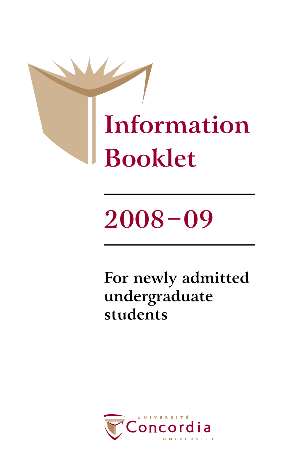 Information Booklet 2008 – 09