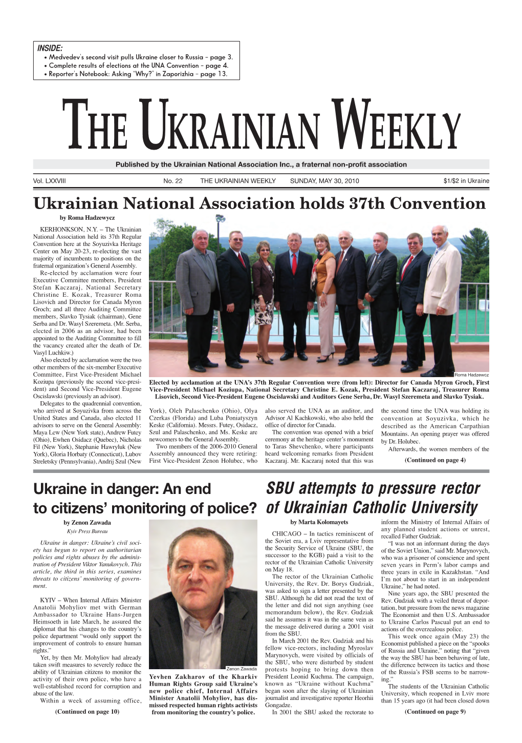 The Ukrainian Weekly 2010, No.22