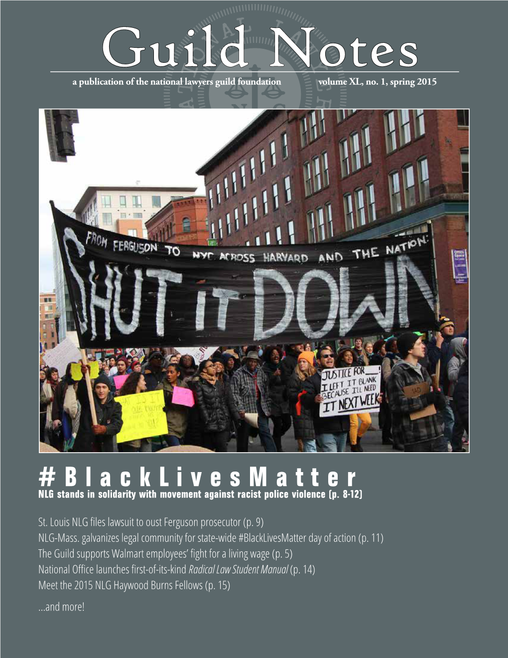 Blacklivesmatter NLG Stands in Solidarity with Movement Against Racist Police Violence (P