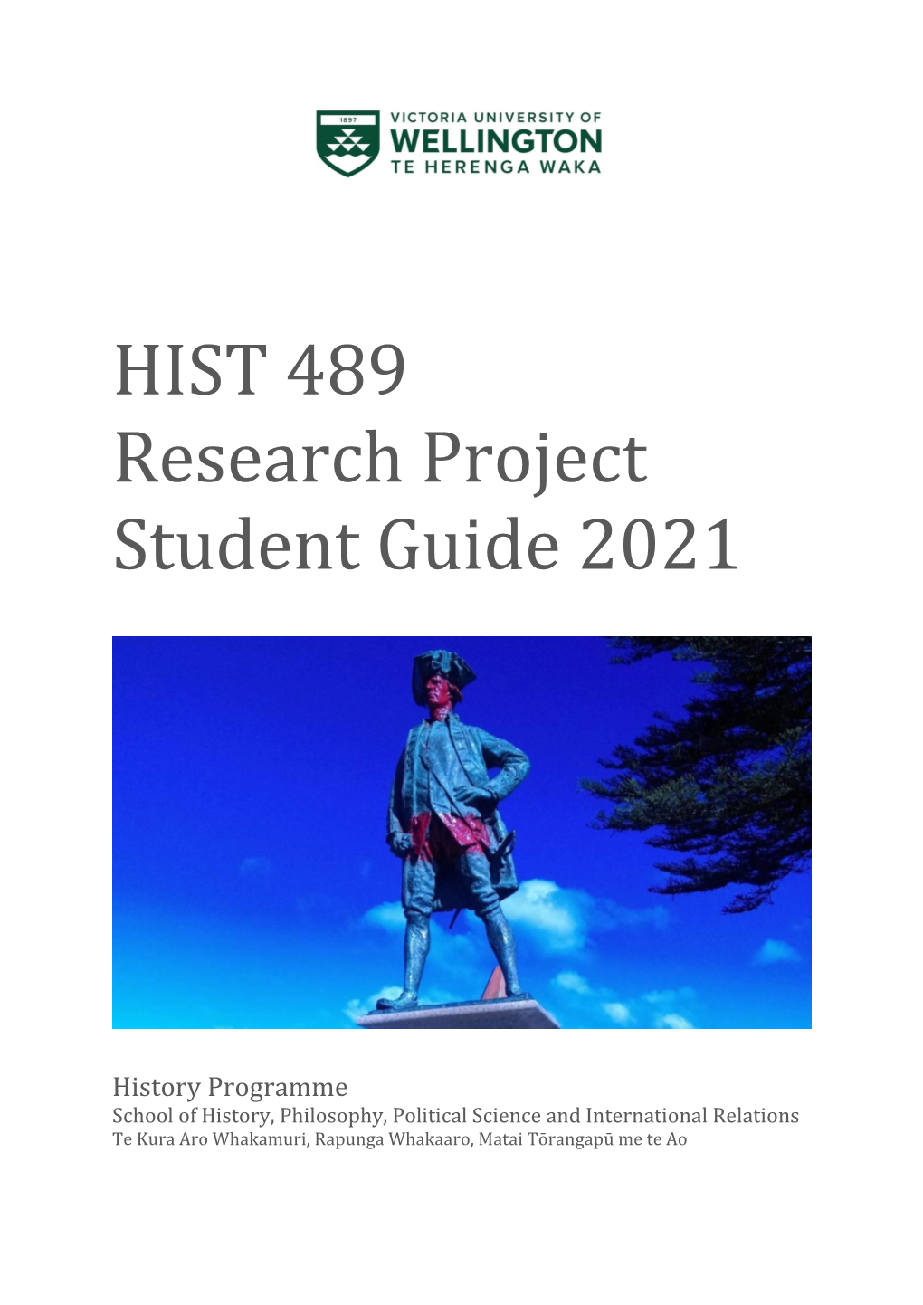 HIST 489 Research Project Student Guide 2021