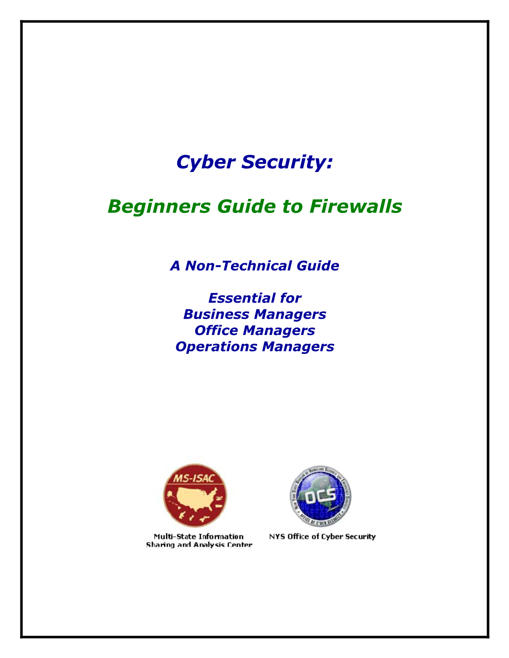 Beginners Guide to Firewalls