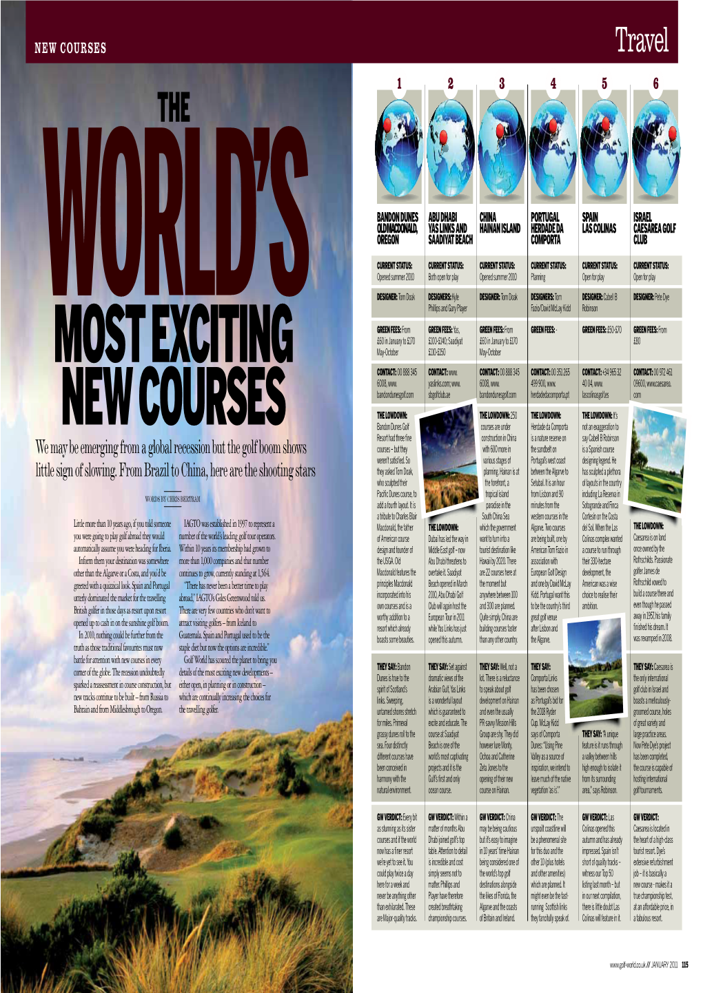 Most Exciting New Courses