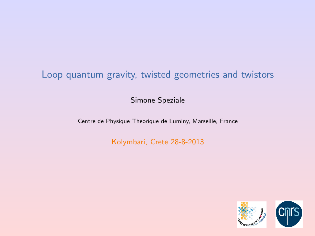 Loop Quantum Gravity, Twisted Geometries and Twistors