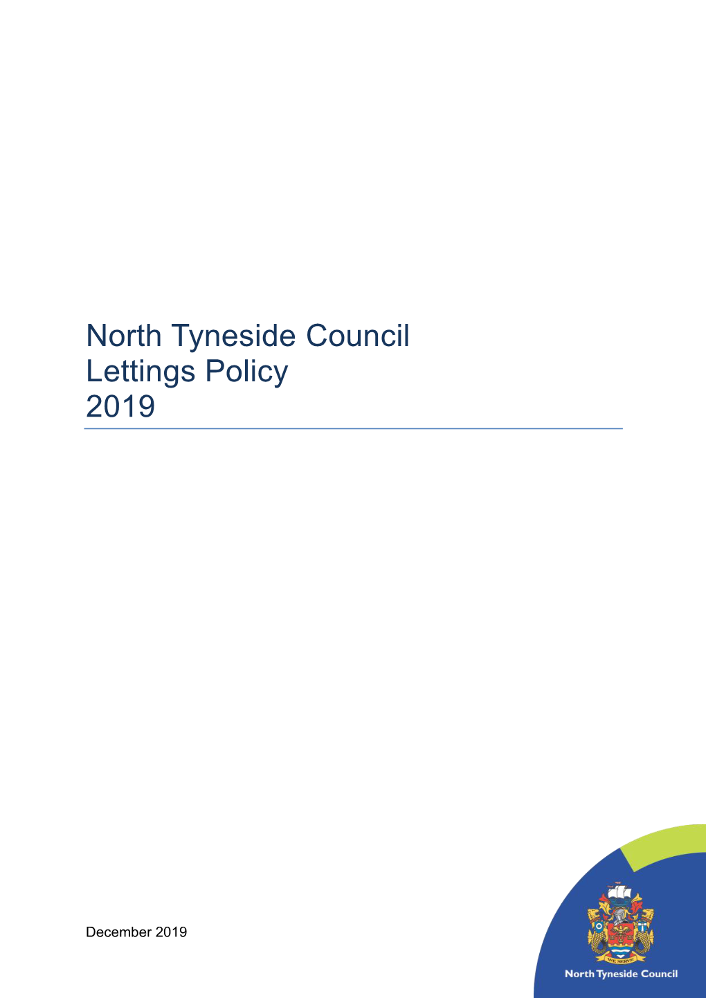 North Tyneside Council Lettings Policy 2019